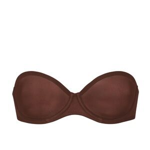 SKIMS Brown Strapless Bra